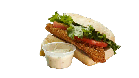 rotating fried fish sandwich from rotatingsandwiches.com